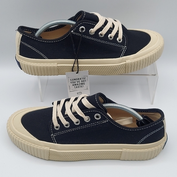 Guffy The Spicewood Black Low Top Cap Toe Canvas Sneaker Shoes Women's US 8.5 - Picture 3 of 14